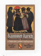 1916 Dt. Reich Farbige Werbekarte Kammer Kirsch Schwarzwälder Kirschwasser - Werbepostkarten