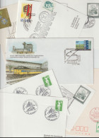 50 Covers With Trains As A Theme, Either Stamps Or Postmarks. Postal Weight 0,27 Kg. Please Read Sales Conditions Under - Trains