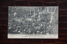 34 - PEZENAS : Fête De La Charité Du 19 Mars 1911, Place Du 14 Juillet, Le Char Des Jardiniers. - Pezenas