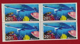 AC - TURKEY STAMP -  EUROPA 2024  UNDERWATER FAUNA AND FLORA  MNH BLOCK OF FOUR ANKARA, 09 MAY 2024 - Unused Stamps