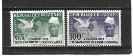 GUINEE - République  1959   Y.T.  N° 3  à  7   Complet   NEUF** - República De Guinea (1958-...)