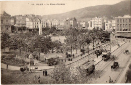 38442-ZE-ALGERIE-ORAN-La Place D'Armes----------animée-tramways - Oran