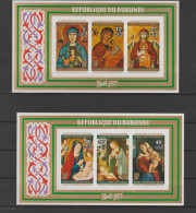 Burundi 1977 Christmas / Noël (II) S/S Imperforate/ND MNH/** - Blocks & Sheetlets