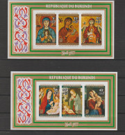 Burundi 1977 Christmas / Noël (II) S/S Imperforate/ND MNH/** - Blokken & Velletjes