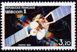 Frankreich, 1984, Mi.Nr. 2459, MNH **, Nachrichtensatelliten, Le Satellite De Communication TELECOM 1. - Nuovi