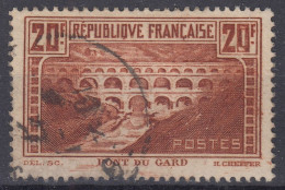 TIMBRE FRANCE PONT DU GARD N° 262 TYPE IIB OBLITERATION LEGERE - COTE 50 € - Usati