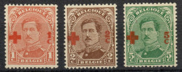 BELGIE 1918 - ALBERT I - N° 150 TOT 152 - MNH** - 1918 Rode Kruis