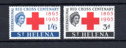 SAINTE-HELENE - SAINT-HELENA - 1963 - CROIX ROUGE - RED CROSS - CENTENAIRE - CENTENARY - - St. Helena