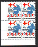 North Macedonia 2017 Chariti Stamp  RED CROSS Block Of 4 Mi.No.177 MNH - Macedonia Del Norte
