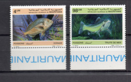 MAURITANIE  N° 592 + 593   NEUFS SANS CHARNIERE   COTE 7.50€    POISSON ANIMAUX FAUNE - Mauritanië (1960-...)