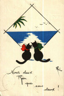 CPA   Illustration René  2 Petits Chats Noirs  - Nous Deux Rien Que Nous Deux ! - Cats