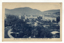 Cpa N° 45 NICE Le Jardin Albert 1er Et Le Casino Municipal - Parchi E Giardini