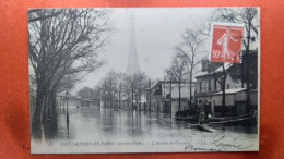 CPA (75) Inondations De Paris.1910. L'Avenue De Versailles. (7A.780) - Überschwemmung 1910