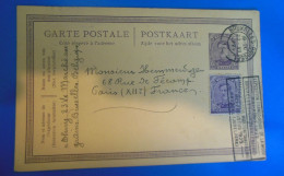 ENTIER POSTAL + TIMBRE SUR CARTE POSTALE -  BELGIQUE - Cartas-Letras