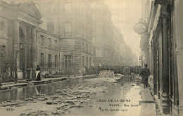 PARIS CRUE DE LA SEINE RUE JACOB - Paris Flood, 1910