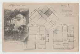 SAINT RAPHAEL ( 83 ) - LA VILLA ALICE - LES PLANS DU REZ DE CHAUSSE ET DES 2 ETAGES - PENSION DE FAMILLE - CLICHE RARE ? - Saint-Raphaël