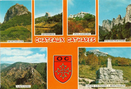 *CPM - CHATEAUX CATHARES - Multi-vues - Puylaurens, Montsegur, Peyrepertuse, Queribus, Lastours Et Croix Cathare - Castles