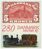 96248 MNH DINAMARCA 1987 HAFNIA 87. EXPOSICION FILATELICA INTERNACIONAL - Unused Stamps