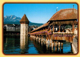 12901439 Luzern LU Kapellbruecke Pilatus Luzern - Sonstige & Ohne Zuordnung