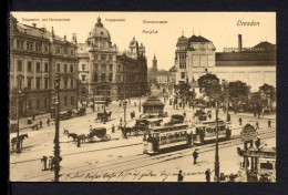 AK Dresden 1911 Postplatz Mit Hauptpostamt Und Fernsprechamt (PK0854 - Altri & Non Classificati