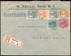 Deutsches Reich, 1917, S 12 A, Brief - Zusammendrucke