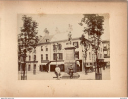 JERSEY FIN 19e SIECLE PLACE ROYALE A SAINT HELIER   PHOTO ORIGINALE DE 17 X 12 CM COLLEE SUR CARTON - Old (before 1900)