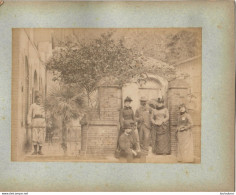 ALGERIE FIN 19e  SIECLE  PHOTO ORIGINALE SUR CARTON FORMAT DE LA PHOTO 17X12CM R6 - Old (before 1900)