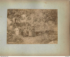 ALGERIE FIN 19e  SIECLE  PHOTO ORIGINALE SUR CARTON FORMAT DE LA PHOTO 17X12CM R4 - Oud (voor 1900)