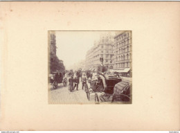 EDIMBOURG PRINCES STREET  FIN 19e PHOTO ORIGINALE DE 8.50X7 CM COLLEE SUR CARTON 18X13CM - Old (before 1900)