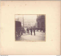 LONDRES KING WILLIAM CIRCUS FIN 19e PHOTO ORIGINALE SUR CARTON 16 X 14 CM FORMAT PHOTO 8.50 X 7 CM - Old (before 1900)