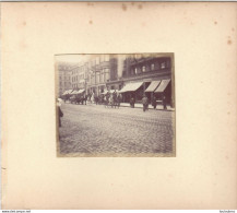 EDIMBOURG PRINCES STREET CAVALERIE FIN 19e PHOTO ORIGINALE SUR CARTON 16 X 14 CM FORMAT PHOTO 8.50 X 7 CM R1 - Antiche (ante 1900)