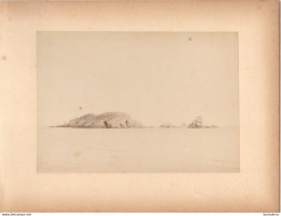 ILES ANGLAISES DE HERM ET JETHOU PRES DE SARK SERCQ FIN 19em  PHOTO ORIGINALE SUR CARTON 23x18CM FORMAT PHOTO 17x13cm - Oud (voor 1900)