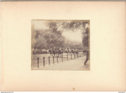 LONDRES HYDE PARK ROTTEN ROW  FIN 19em PHOTO ORIGINALE 8.50X7CM SUR CARTON DE 18X13CM R2 - Anciennes (Av. 1900)