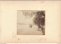 LONDRES HYDE PARK FIN 19em PHOTO ORIGINALE 8.50X7CM SUR CARTON DE 18X13CM - Antiche (ante 1900)