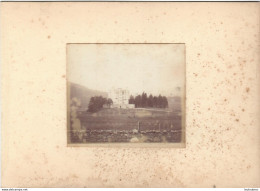 BRAEMAR ECOSSE LE CHATEAU  FIN 19em PHOTO ORIGINALE 8x7CM COLLEE SUR CARTON DE 18x13cm - Old (before 1900)