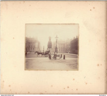 LONDRES MONUMENT DE CRIMEE  FIN 19em PHOTO ORIGINALE 8x7CM COLLEE SUR CARTON DE 18x13cm - Anciennes (Av. 1900)
