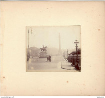 LIVERPOOL PLACE GEORGES HALL  FIN 19em PHOTO ORIGINALE 8x7CM COLLEE SUR CARTON DE 18x13cm R1 - Oud (voor 1900)
