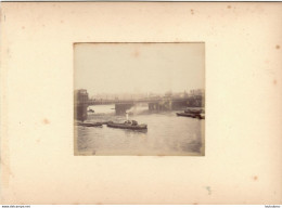 LONDRES  FIN 19em PHOTO ORIGINALE  8.50X7CM COLLEE SUR CARTON DE 18X13CM - Old (before 1900)