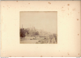 EDIMBOURG ECOSSE CALTON HILL  FIN 19em PHOTO ORIGINALE  8.50X7CM COLLEE  SUR CARTON DE 18X13CM - Old (before 1900)