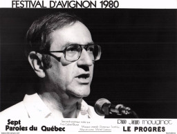 SEPT PAROLES DU QUEBEC SPECTACLE DE MICHEL GARNEAU FESTIVAL D'AVIGNON 1980 PHOTO DE PRESSE ORIGINALE 20X15CM R4 - Beroemde Personen