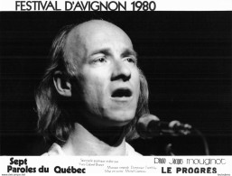 SEPT PAROLES DU QUEBEC SPECTACLE DE MICHEL GARNEAU FESTIVAL D'AVIGNON 1980 PHOTO DE PRESSE ORIGINALE 20X15CM R6 - Berühmtheiten
