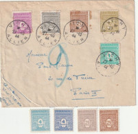 N°620/74, Obl: 27/10/44 à Vichy+ Variétés Rare. Collection BERCK. - Covers & Documents