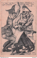 STALINE ET ADOLF HITLER ILLUSTRATEUR REMY 1940  SATIRIQUE - Satirisch