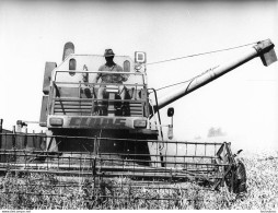 AGRICULTURE MOISSONNEUSE CLAUS  PHOTO ORIGINALE 24X18 CM - Mestieri