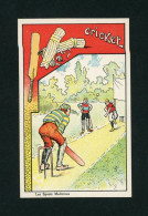 CHROMO   IMAGE  Les  Sports  Modernes   Courbe-Rouzet  Parfait état Jamais Collé  11x7 Cm   Cricket - Andere & Zonder Classificatie