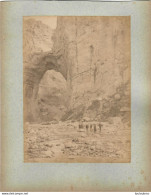 ALGERIE FIN 19e  VOUTE DE RHUMEL PHOTO ORIGINALE SUR CARTON FORMAT DE LA PHOTO 17X12CM - Old (before 1900)