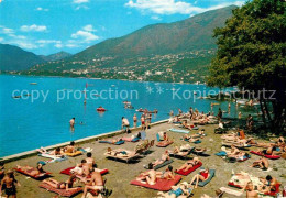 12875509 Tenero Lago Maggiore Camping Tamaro Badestrand Tenero - Other & Unclassified