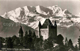 12875199 Thun BE Schloss Kirche Bluemlisalp Berner Alpen Thun - Andere & Zonder Classificatie