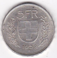 Suisse 5 Francs 1932 B En Argent - 5 Franken