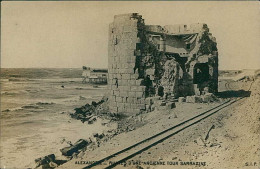 EGYPT - ALEXANDRIA / ALEXANDRIE - RUINES D'UNE ANCIENNE TOUR SARRAZINE - EDIT S.I.P. - RPPC POSTCARD - 1900s (12650) - Alexandrië